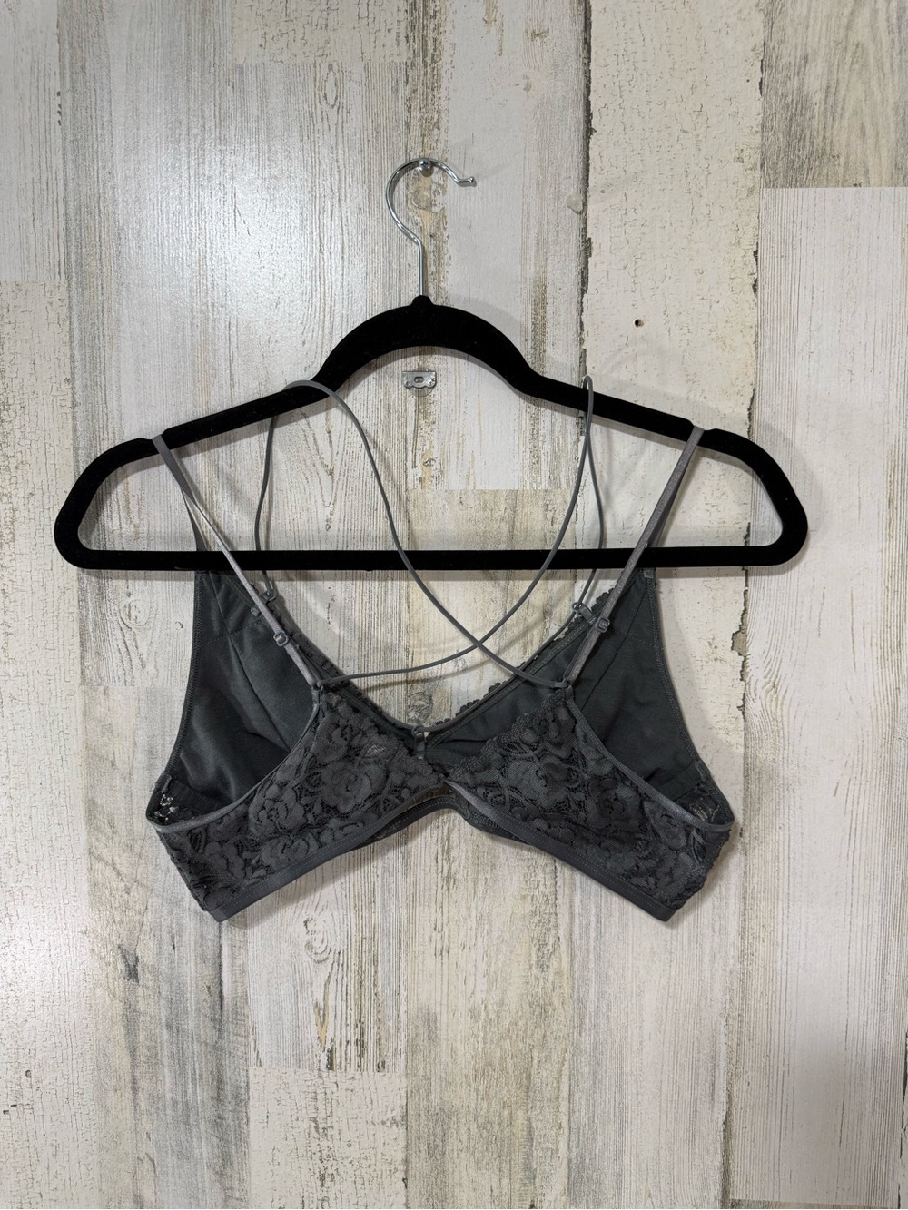 Wishlist Gray Lace Bralette with Crisscross Straps - Picture 5 of 11